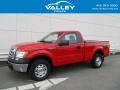 2011 Race Red Ford F150 XLT Regular Cab 4x4  photo #1