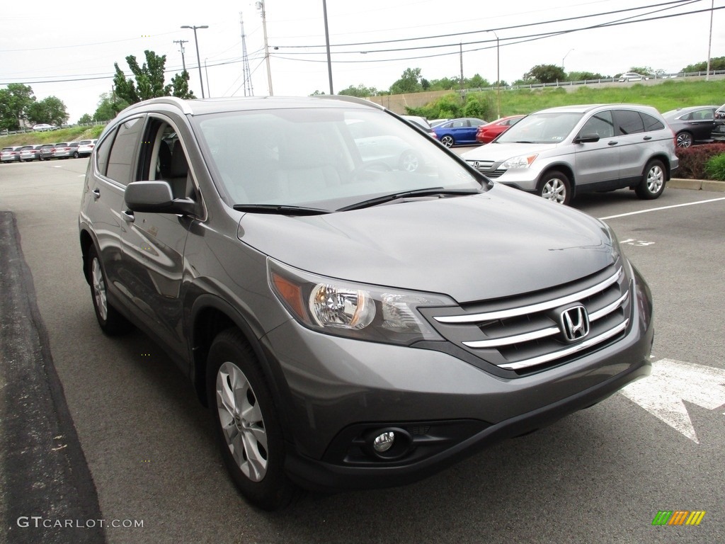 2014 CR-V EX-L AWD - Polished Metal Metallic / Gray photo #7