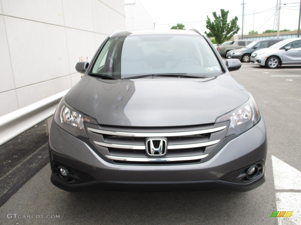 2014 CR-V EX-L AWD - Polished Metal Metallic / Gray photo #8