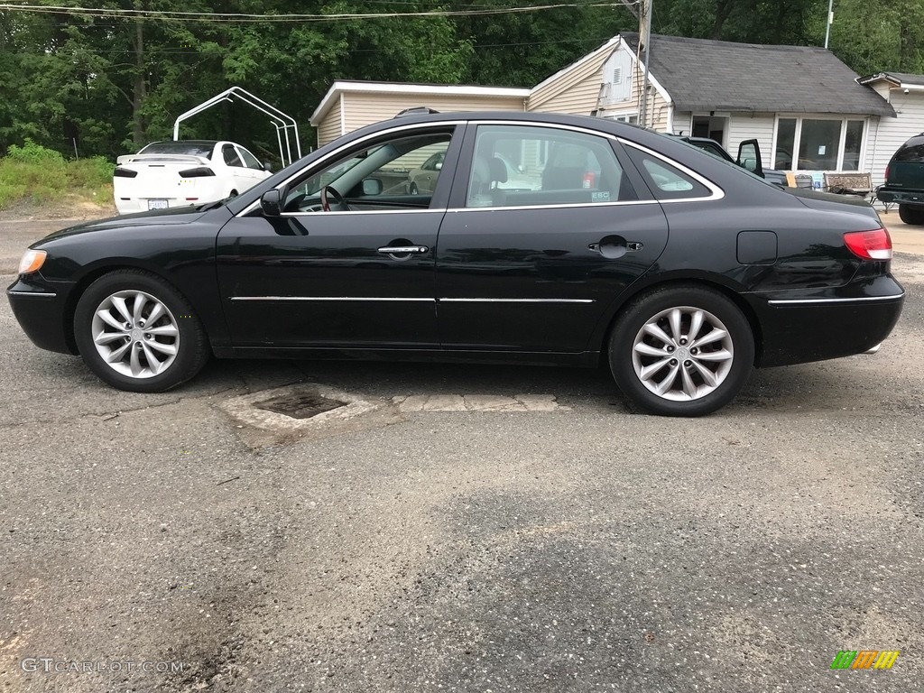 2006 Azera Limited - Ebony Black / Black photo #2