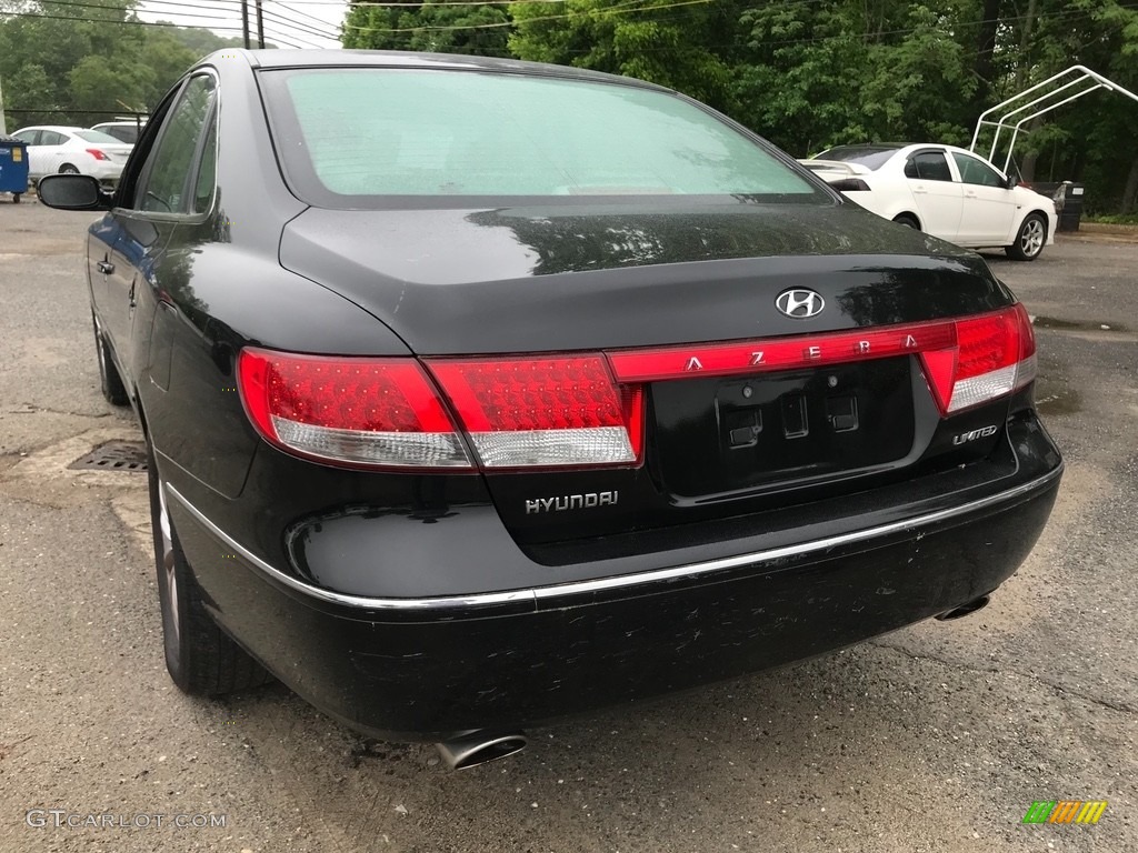 2006 Azera Limited - Ebony Black / Black photo #4