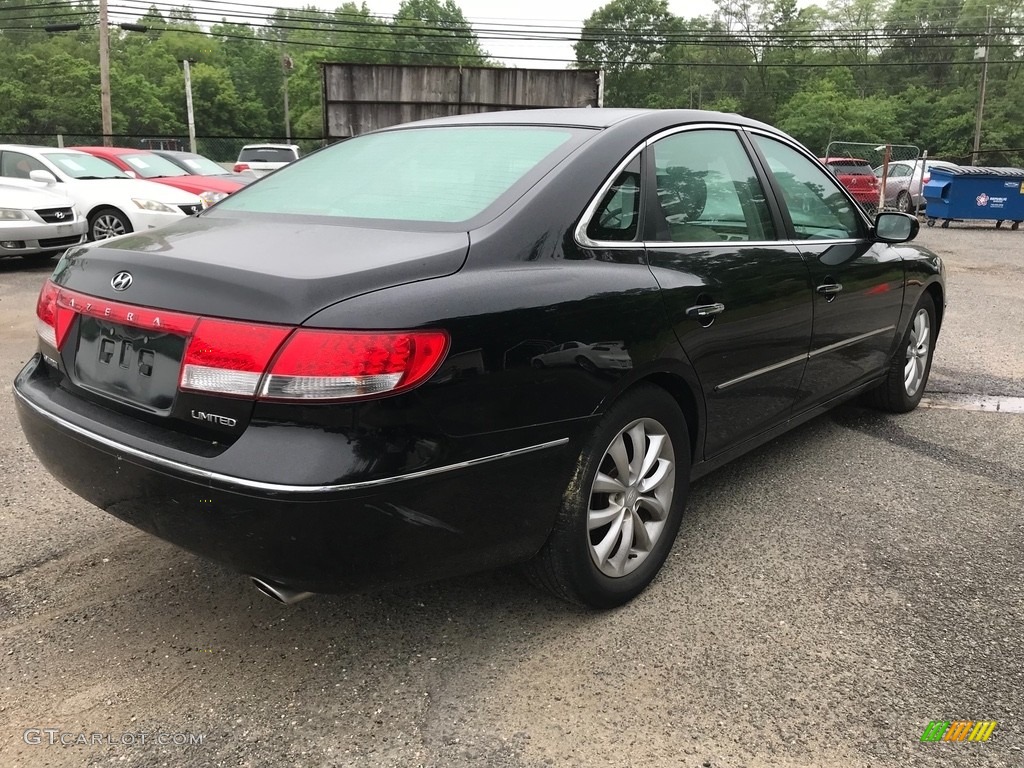 2006 Azera Limited - Ebony Black / Black photo #7
