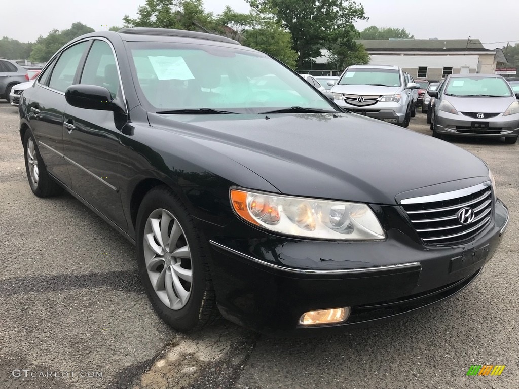 2006 Azera Limited - Ebony Black / Black photo #9