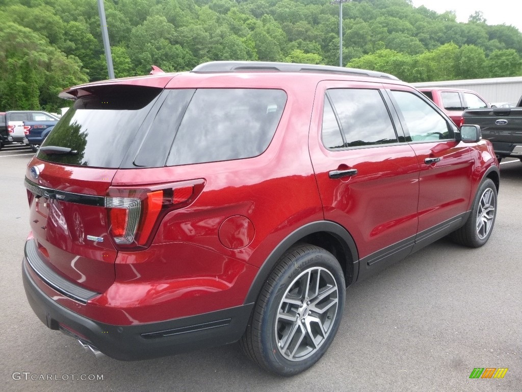 2018 Explorer Sport 4WD - Ruby Red / Ebony Black photo #2