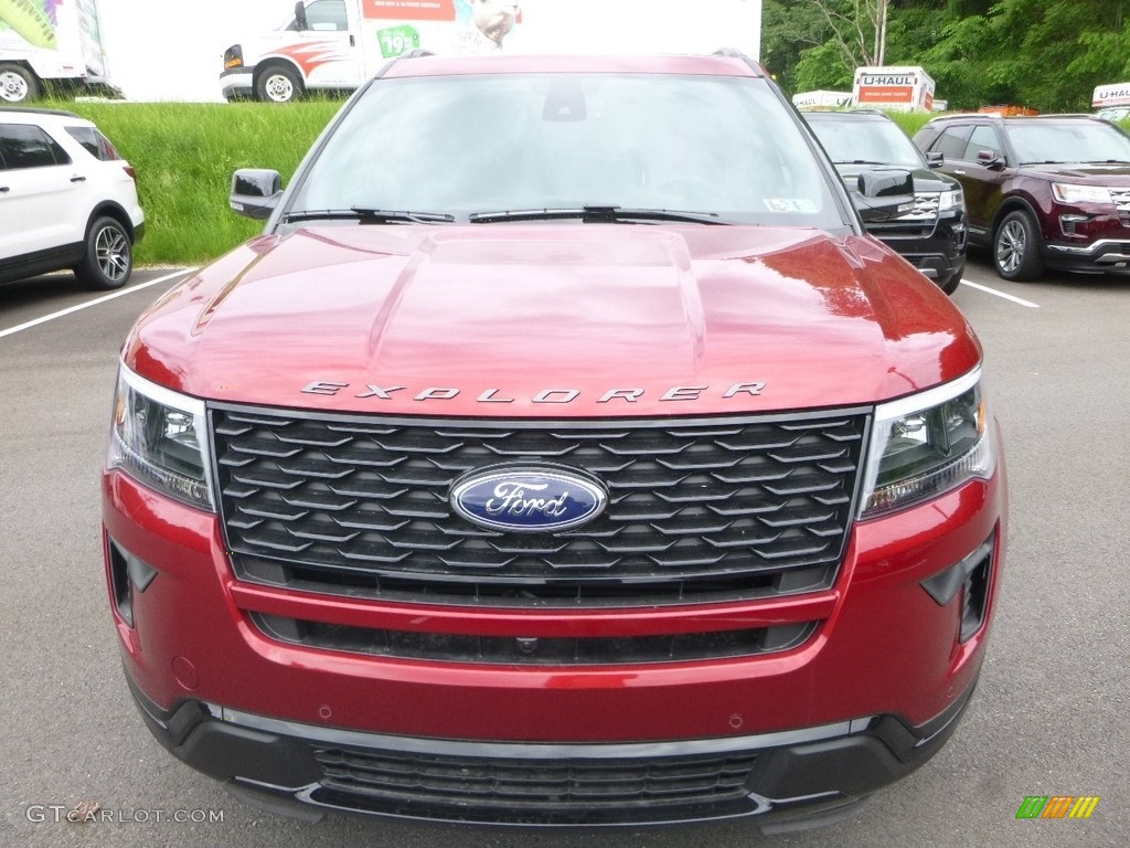 2018 Explorer Sport 4WD - Ruby Red / Ebony Black photo #4