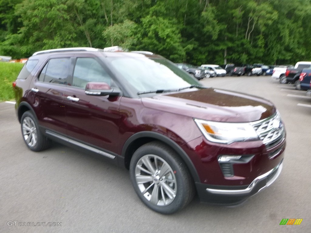2018 Explorer Limited 4WD - Burgundy Velvet / Medium Stone photo #3