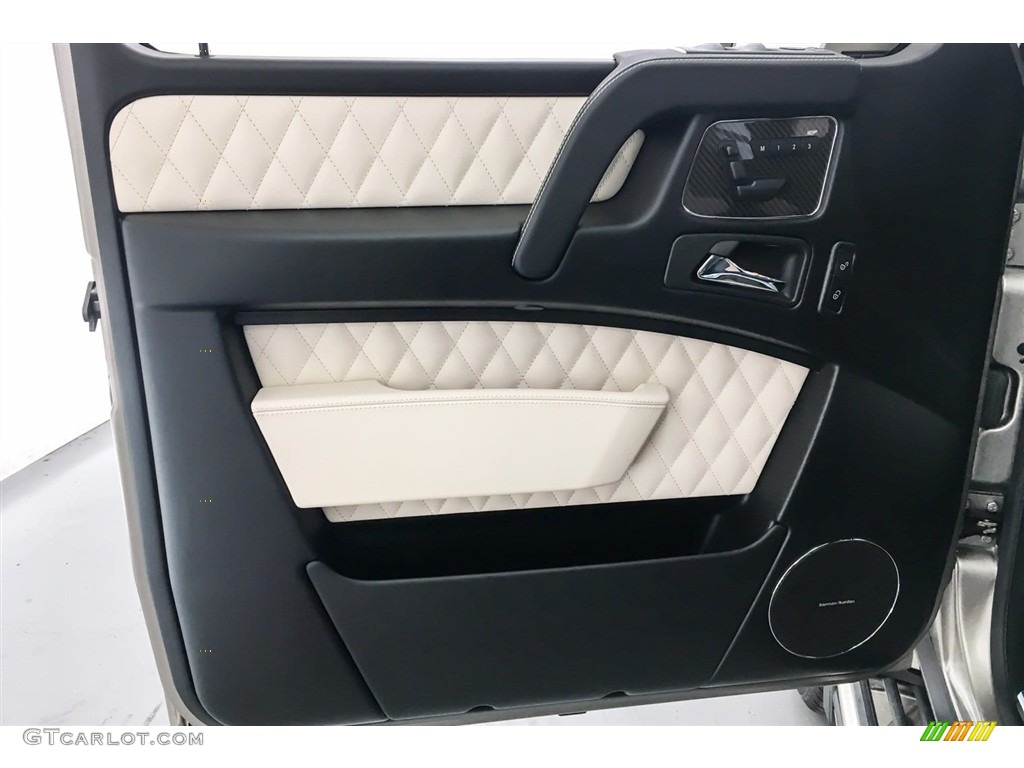 2018 Mercedes-Benz G 63 AMG designo Porcelain Two-Tone Door Panel Photo #127458785