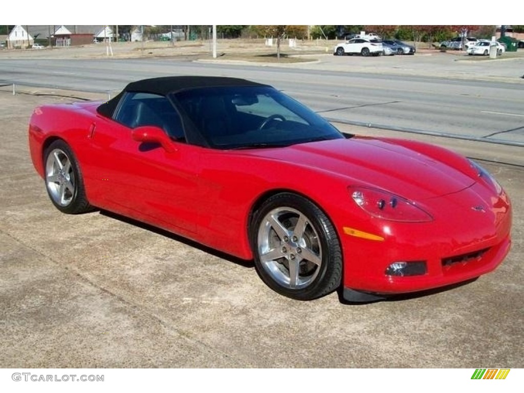 2005 Corvette Convertible - Precision Red / Ebony photo #1