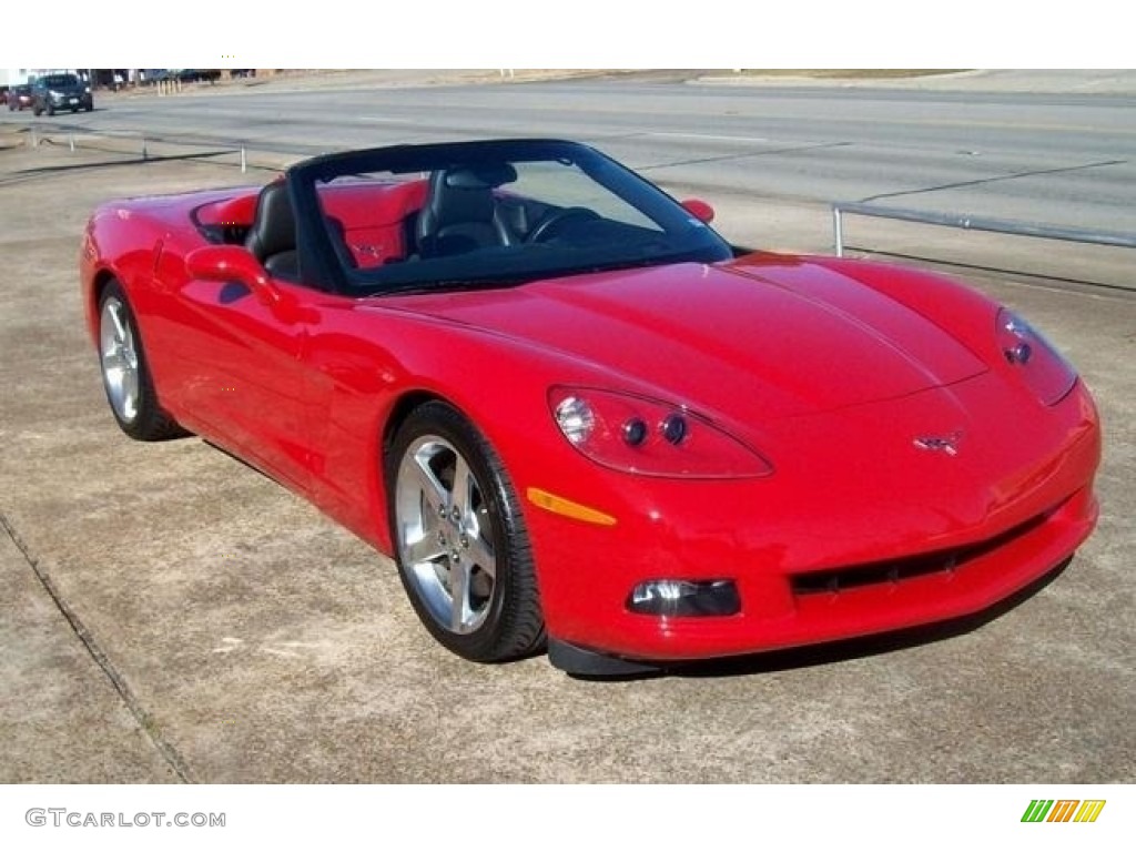 2005 Corvette Convertible - Precision Red / Ebony photo #12