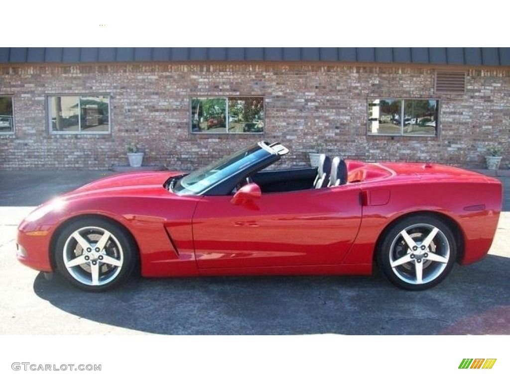 2005 Corvette Convertible - Precision Red / Ebony photo #13