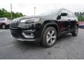 2019 Diamond Black Crystal Pearl Jeep Cherokee Limited  photo #3