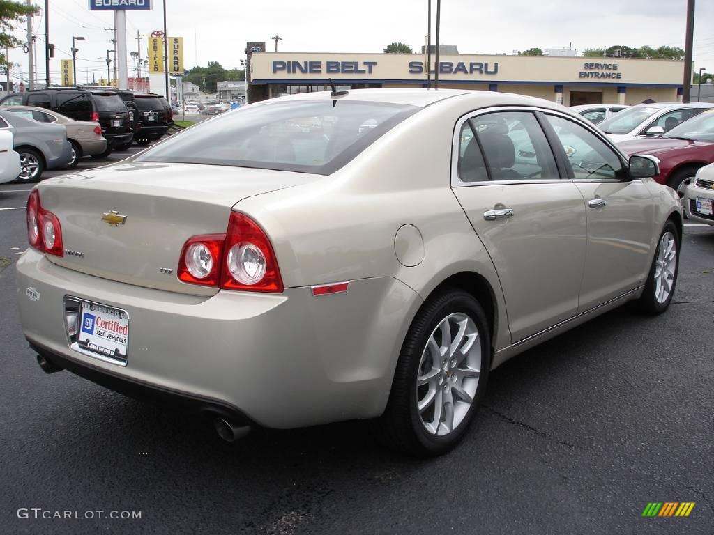 2009 Malibu LTZ Sedan - Gold Mist Metallic / Cocoa/Cashmere photo #3