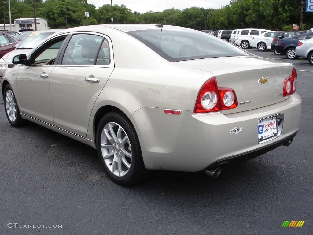 2009 Malibu LTZ Sedan - Gold Mist Metallic / Cocoa/Cashmere photo #4