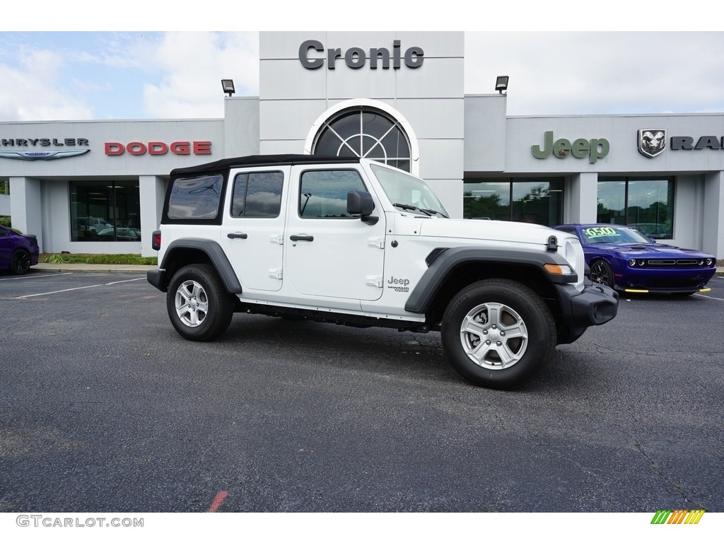 2018 Wrangler Unlimited Sport 4x4 - Bright White / Black photo #1