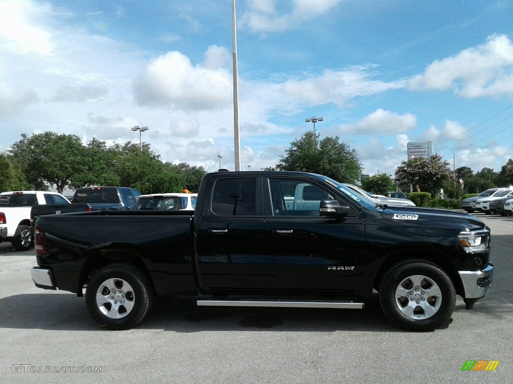 2019 1500 Big Horn Quad Cab - Black Forest Green Pearl / Black/Diesel Gray photo #6