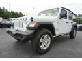 2018 Bright White Jeep Wrangler Unlimited Sport 4x4  photo #3