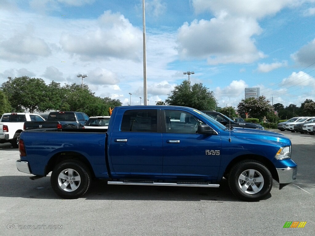 2018 1500 SLT Crew Cab - Blue Streak Pearl / Black/Diesel Gray photo #6