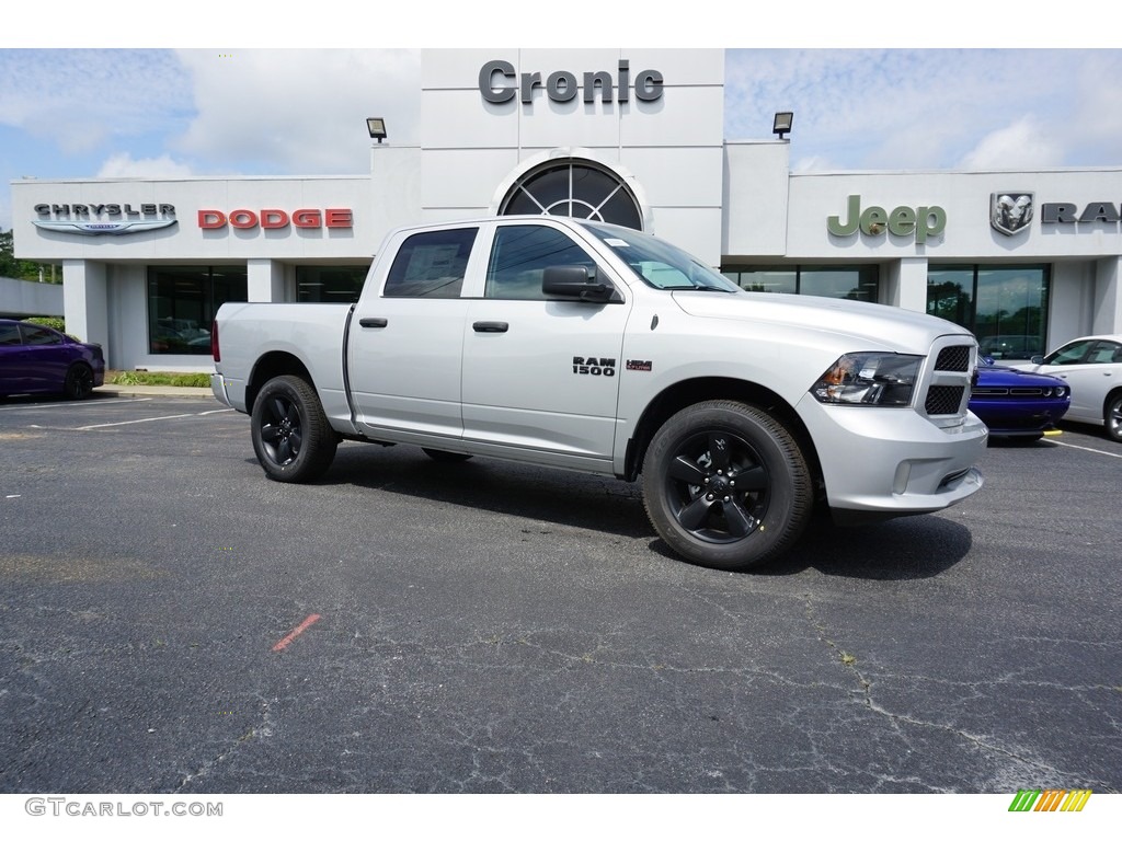2018 1500 Express Crew Cab - Bright Silver Metallic / Black/Diesel Gray photo #1