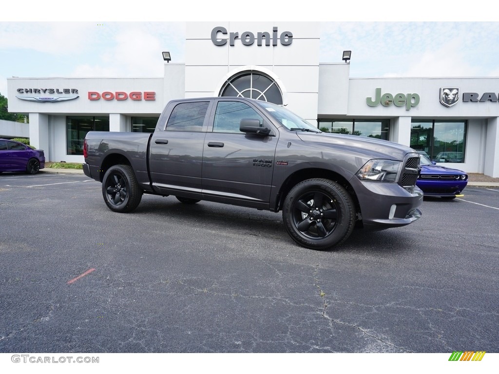 2018 1500 Express Crew Cab - Granite Crystal Metallic / Black/Diesel Gray photo #1
