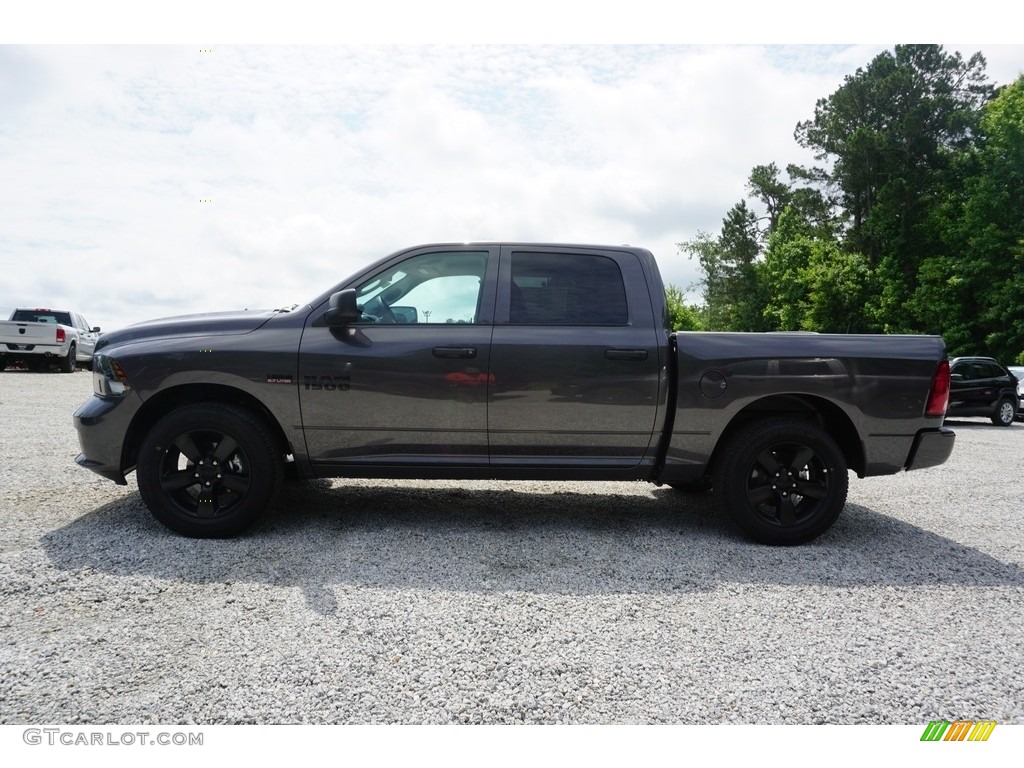 2018 1500 Express Crew Cab - Granite Crystal Metallic / Black/Diesel Gray photo #13