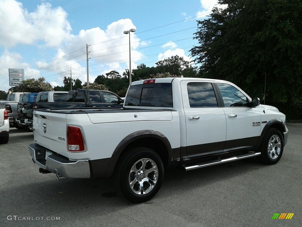 2018 1500 Laramie Crew Cab 4x4 - Bright White / Canyon Brown/Light Frost Beige photo #5