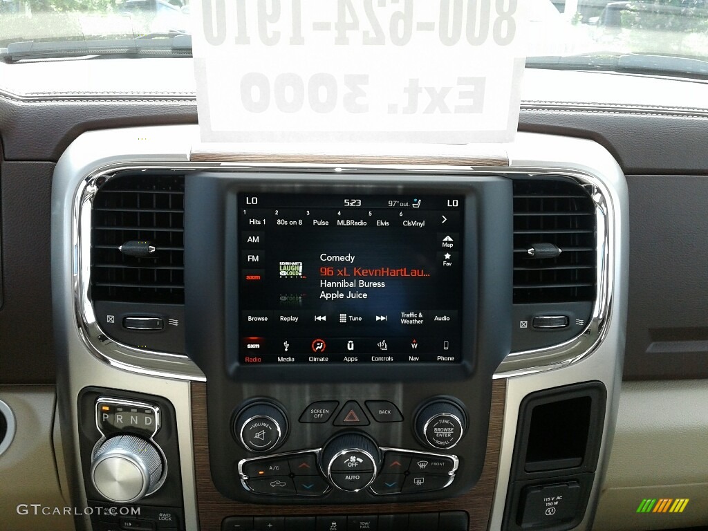 2018 1500 Laramie Crew Cab 4x4 - Bright White / Canyon Brown/Light Frost Beige photo #15