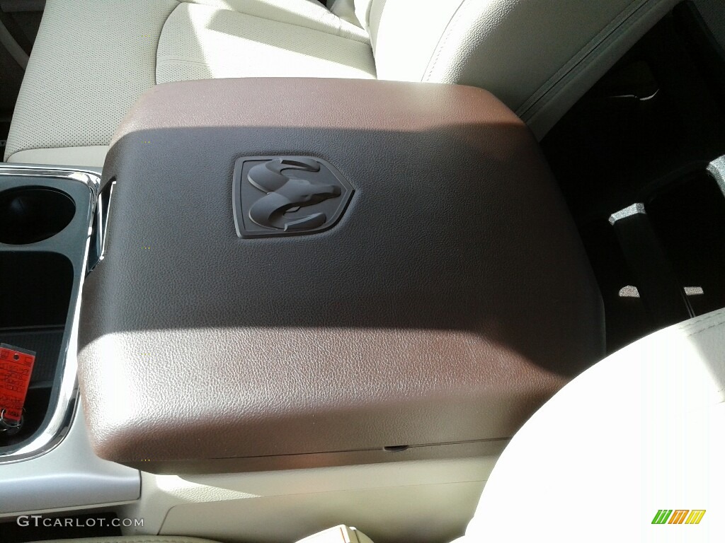 2018 1500 Laramie Crew Cab 4x4 - Bright White / Canyon Brown/Light Frost Beige photo #19