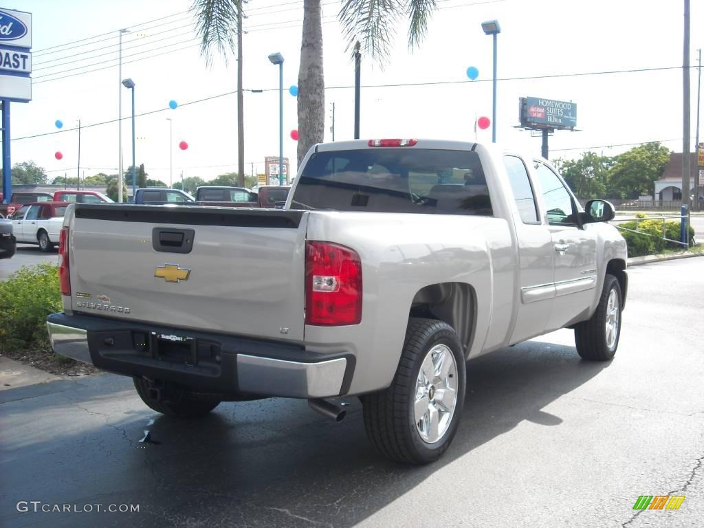 2009 Silverado 1500 LT Extended Cab - Silver Birch Metallic / Light Titanium photo #3