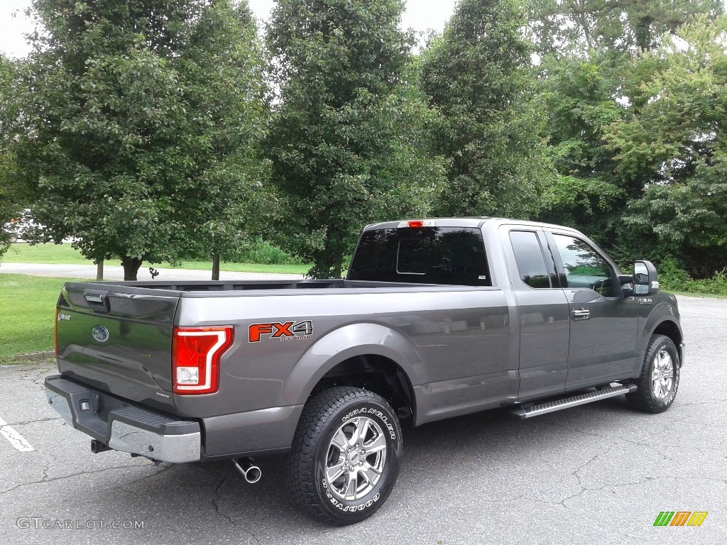 2016 F150 XLT SuperCab 4x4 - Lithium Gray / Medium Earth Gray photo #6