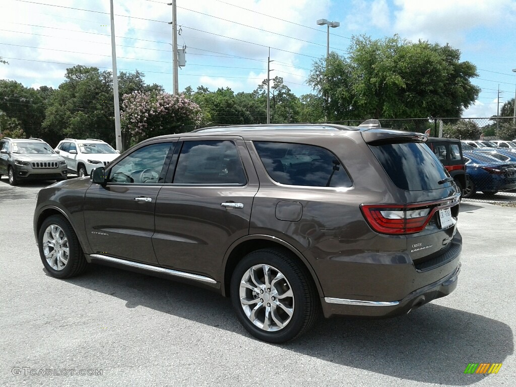 2018 Durango Citadel - Stout Brown Metallic / Light Frost Beige/Black photo #3