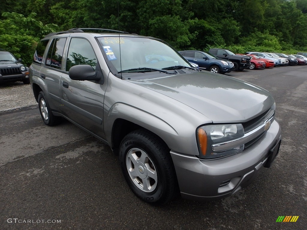 2005 TrailBlazer LS 4x4 - Graystone Metallic / Light Gray photo #5