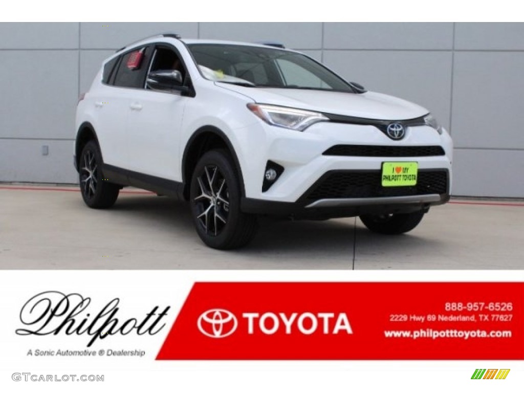 2018 RAV4 SE - Super White / Cinnamon photo #1