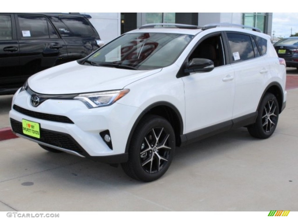 2018 RAV4 SE - Super White / Cinnamon photo #3