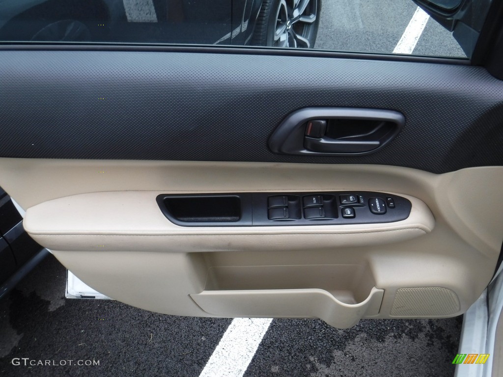 2008 Forester 2.5 X - Aspen White / Desert Beige photo #11