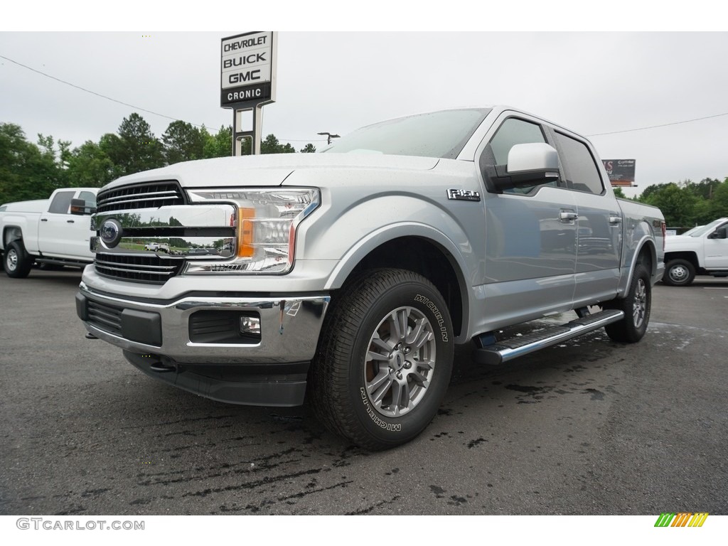 2018 F150 Lariat SuperCrew 4x4 - Ingot Silver / Earth Gray photo #3
