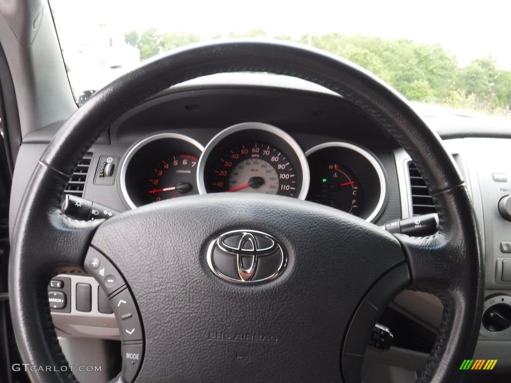 2007 Tacoma V6 TRD Sport Double Cab 4x4 - Black Sand Pearl / Graphite Gray photo #21
