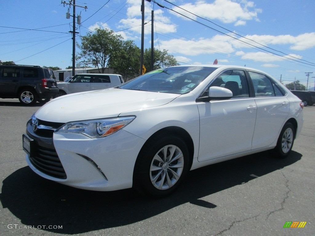 2015 Camry LE - Super White / Ash photo #3