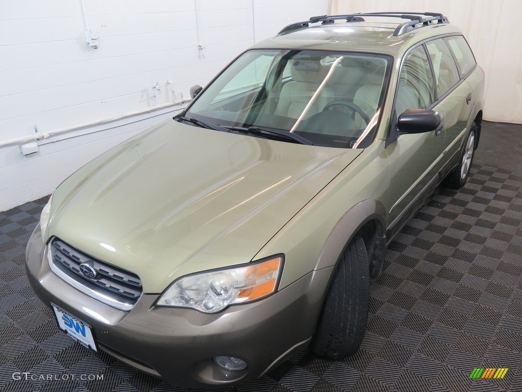 2007 Outback 2.5i Wagon - Willow Green Opal / Taupe Leather photo #7