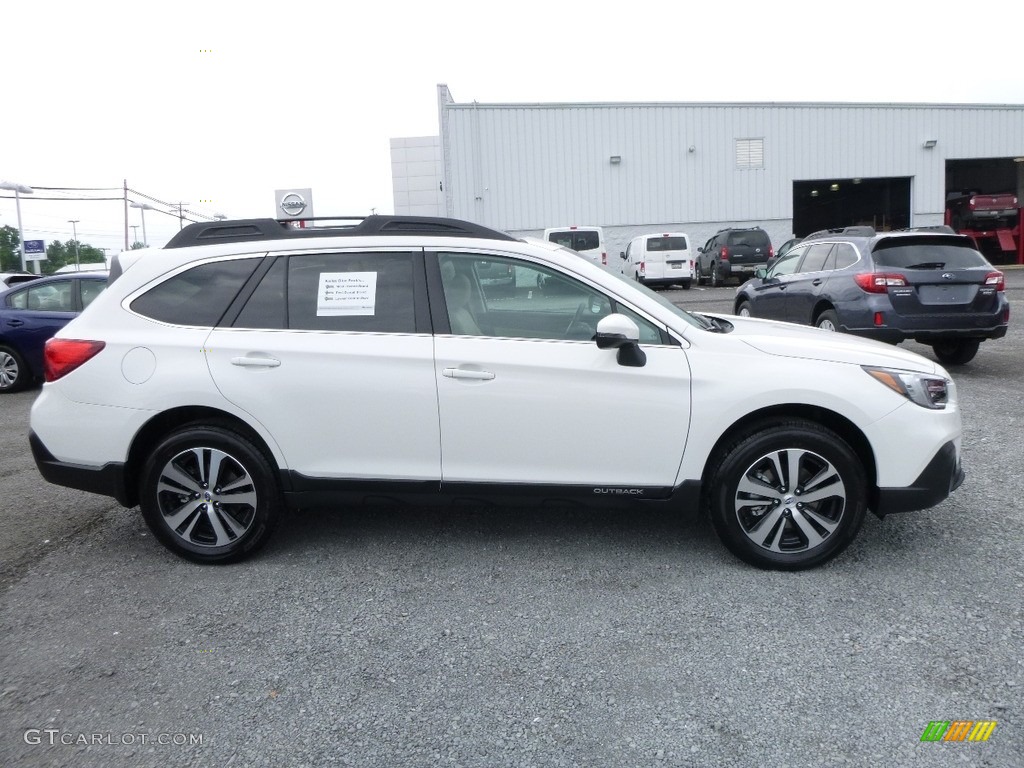 2018 Outback 3.6R Limited - Crystal White Pearl / Ivory photo #3