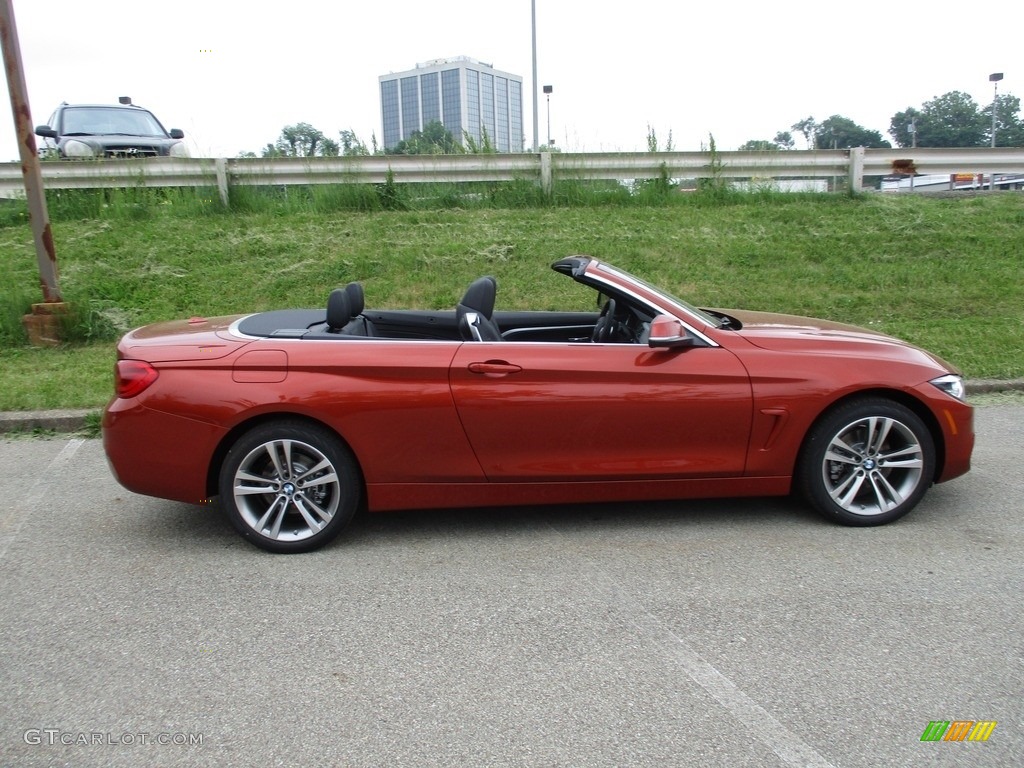 2019 4 Series 430i xDrive Convertible - Sunset Orange Metallic / Black photo #2