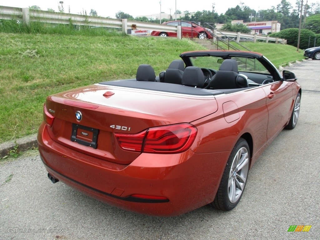2019 4 Series 430i xDrive Convertible - Sunset Orange Metallic / Black photo #3
