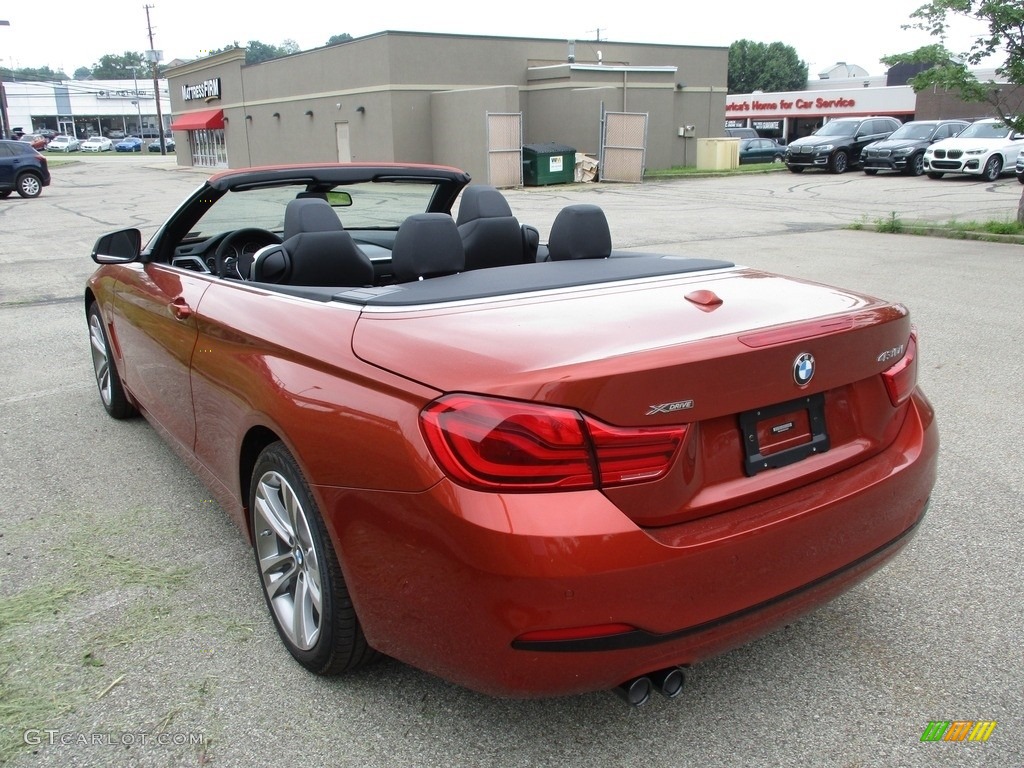 2019 4 Series 430i xDrive Convertible - Sunset Orange Metallic / Black photo #5