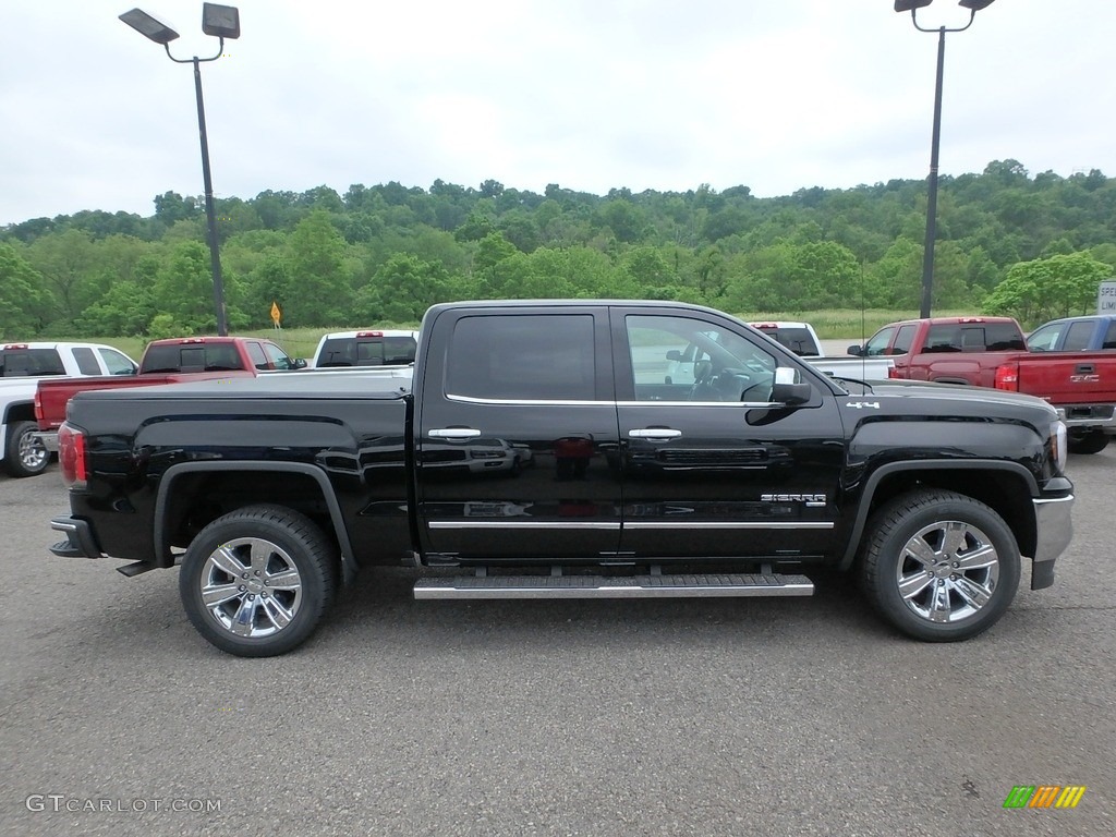 Onyx Black 2018 GMC Sierra 1500 SLT Crew Cab 4WD Exterior Photo #127487501