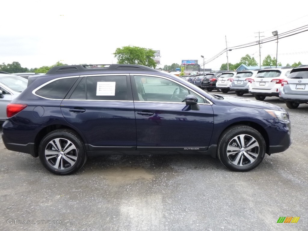2018 Outback 2.5i Limited - Dark Blue Pearl / Ivory photo #3