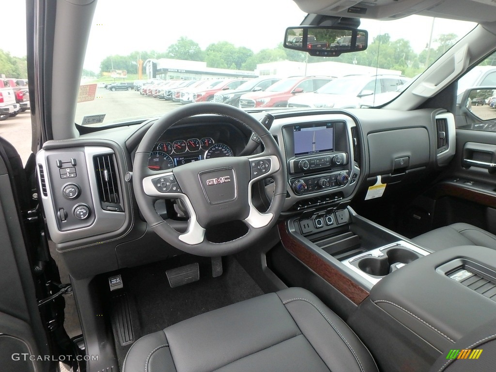 2018 GMC Sierra 1500 SLT Crew Cab 4WD Jet Black Dashboard Photo #127487693