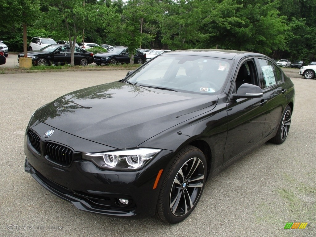 2018 3 Series 330i xDrive Sedan - Black Sapphire Metallic / Black photo #7