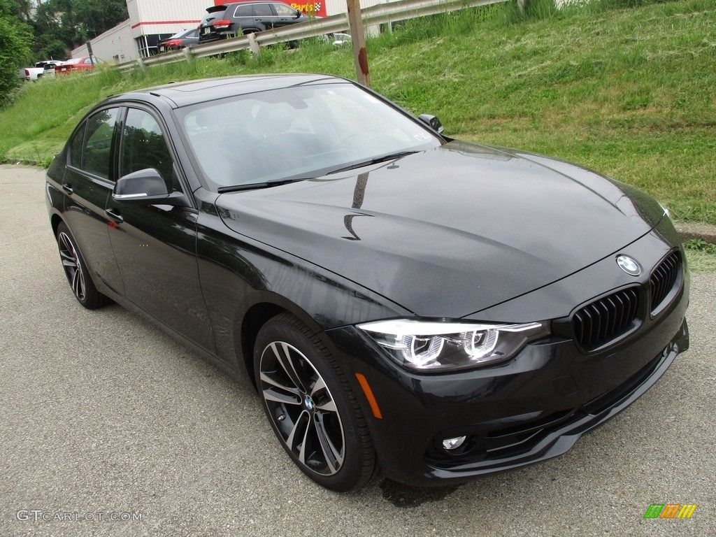 2018 3 Series 330i xDrive Sedan - Black Sapphire Metallic / Black photo #9