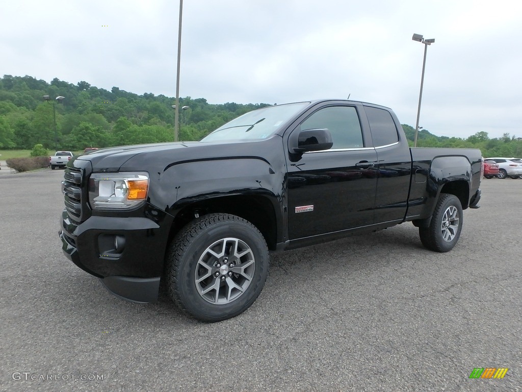 Onyx Black 2018 GMC Canyon All Terrain Extended Cab 4x4 Exterior Photo #127488395