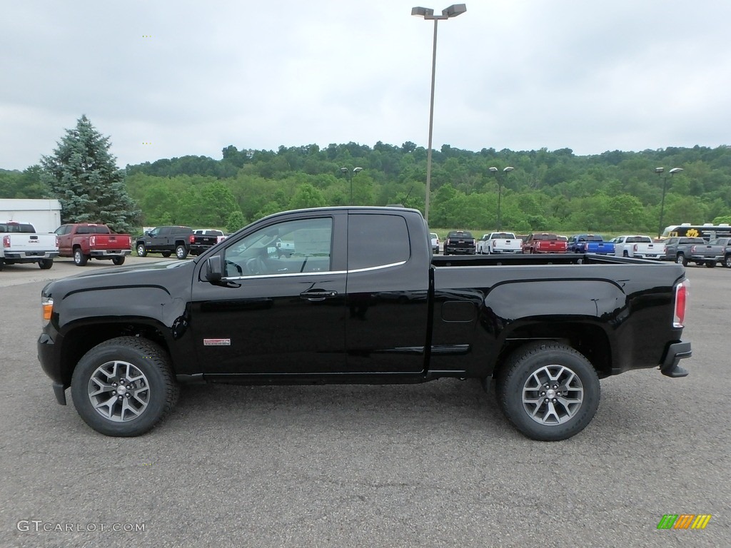 Onyx Black 2018 GMC Canyon All Terrain Extended Cab 4x4 Exterior Photo #127488566