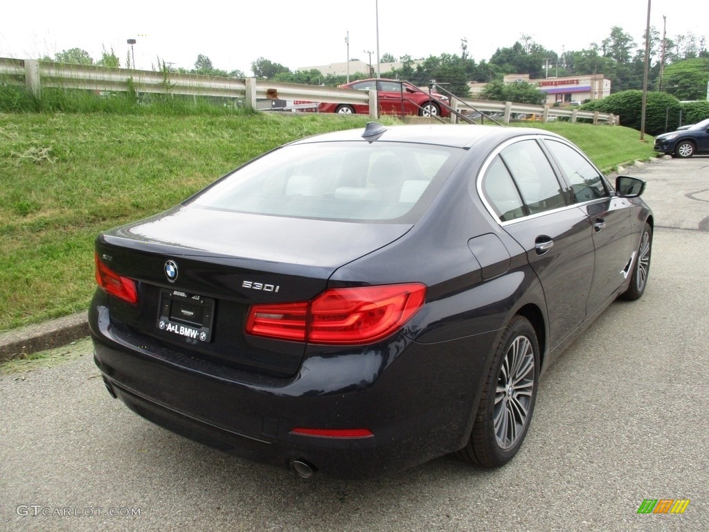 2018 5 Series 530i xDrive Sedan - Imperial Blue Metallic / Ivory White photo #3